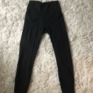 Lululemon In Movement 7/8 black women spandex